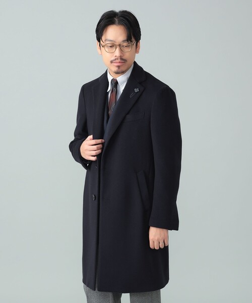 LARDINI（ラルディーニ）の「LARDINI / ウールビーバー スポルベリーノコート（その他アウター・メンズ・ネイビー・44/42/48/46）」の14枚目の写真