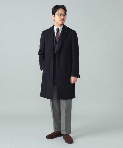 LARDINI（ラルディーニ）の「LARDINI / ウールビーバー スポルベリーノコート（その他アウター・メンズ・ネイビー・44/42/48/46）」の13枚目の写真