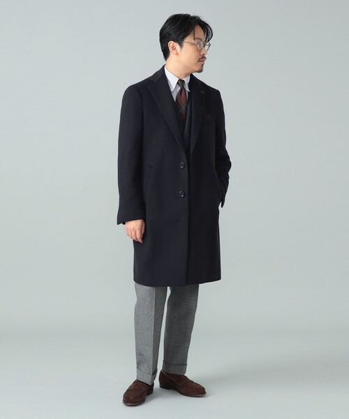 LARDINI（ラルディーニ）の「LARDINI / ウールビーバー スポルベリーノコート（その他アウター・メンズ・ネイビー・44/42/48/46）」の12枚目の写真
