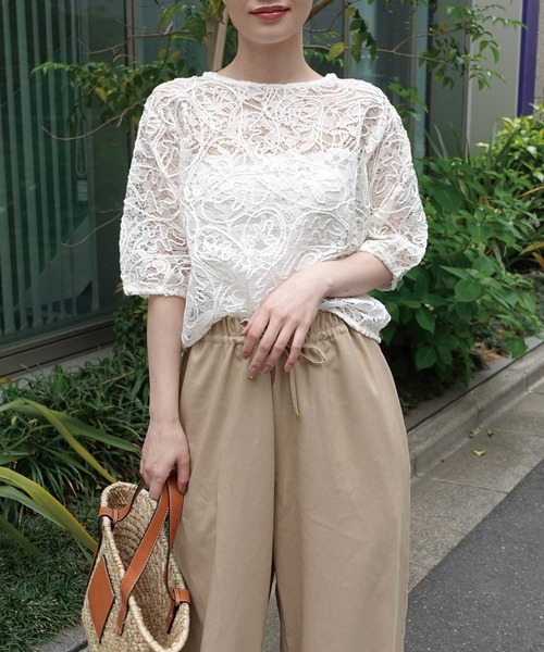 トップス koryo popupshop】ドットサイドギャザーブラウス【会場お渡し】 | 3