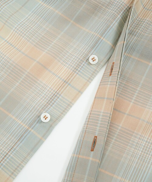 PUBLIC TOKYOドライトロスリットシャツ ベージュ