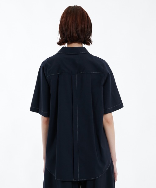 美品PUBLIC TOKYO ドライトロスリットシャツ　半袖シャツ　今季 ドライトロスリットシャツ（シャツ/ブラウス）｜PUBLIC TOKYO