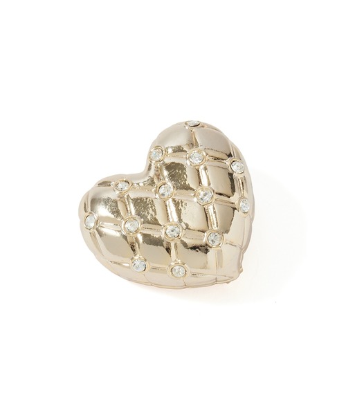 ROSE BUD(ローズバッド)の「(Sea’ds mara)Quilting heart motif brooch(ブローチ/コサージュ・レディース・シルバー/ゴールド・ONE SIZE)」の3枚目の写真