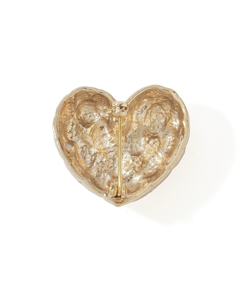 ROSE BUD(ローズバッド)の「(Sea’ds mara)Quilting heart motif brooch(ブローチ/コサージュ・レディース・シルバー/ゴールド・ONE SIZE)」の5枚目の写真