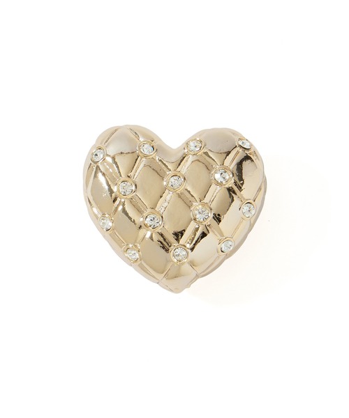 ROSE BUD(ローズバッド)の「(Sea’ds mara)Quilting heart motif brooch(ブローチ/コサージュ・レディース・シルバー/ゴールド・ONE SIZE)」の9枚目の写真