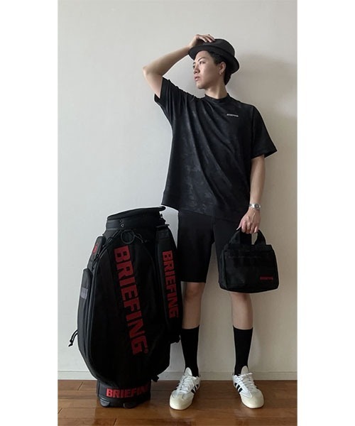 BRIEFING - MENS STRAW CAP / ロゴ ストローキャップ ネイビー