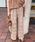 LAULENi[j́ucrochet lace semi wide pants /NVF [X Z~Ch pcȋpcjvbx[W