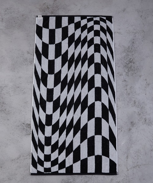 supreme バスタオル　黒白 CHECK BATH TOWEL/チェックバスタオル（タオル）｜WITH OR WITHOUT
