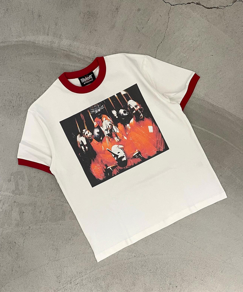 セール】PLEASURES × SlipKnot SELF TITLED RINGER Te（Tシャツ