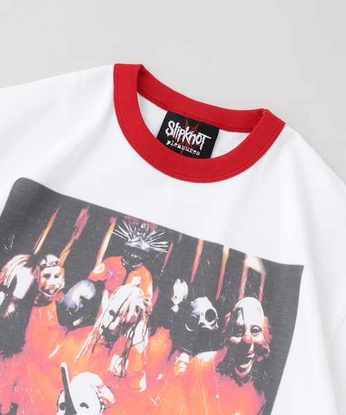 セール】PLEASURES × SlipKnot SELF TITLED RINGER Te（Tシャツ