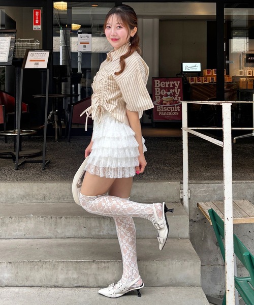 3.3 Field Trip （3.3フィールドトリップ）の「3.3 Field Trip／ギャザーリボンシャツ（シャツ/ブラウス・レディース・イエロー/サックスブルー/オフホワイト・FREE）」の19枚目の写真