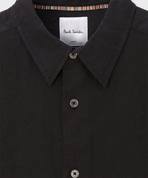 Paul Smith(ポールスミス)の「カラーリネン 半袖シャツ / 153306 127Y(シャツ/ブラウス・メンズ・ラベンダー/グレイッシュベージュ/ダークブルー/ブラック/ダークオレンジ・MEDIUM/LARGE/SMALL/X-LARGE)」の10枚目の写真