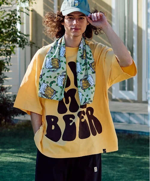 セール】USA/C GIVE ME BEER! ゆったり TEE（Tシャツ/カットソー）｜go