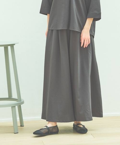 LAKOLE(ラコレ)の「【セットアップ対応・多機能付き】サップワイドガウチョ / 570733(その他パンツ・レディース・テラコッタ/ネイビー/ライトベージュ/チャコールグレー・FREE)」の2枚目の写真