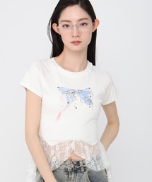 3.3 Field Trip | 3.3 Field Trip/リボンプリントフリルT(Tシャツ/カットソー)