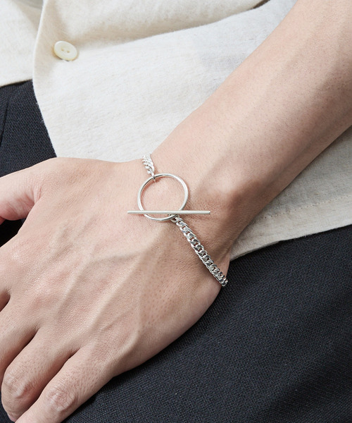 アクセサリー Paul Smith A bracelet Kihei Chain silver 20/80 トゥエンティーエイティー / STERLING SILVER BIG T BAR KIHEI