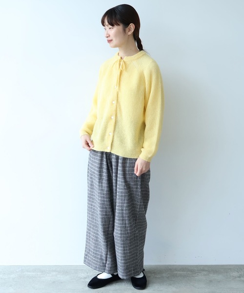 bulle de savon（ビュルデサボン）の「ふわふわ ribon ニットカーディガン（カーディガン/ボレロ・レディース・ブルー/イエロー/ブラウン・FREE）」の10枚目の写真