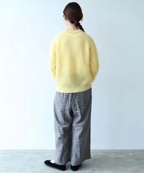 bulle de savon（ビュルデサボン）の「ふわふわ ribon ニットカーディガン（カーディガン/ボレロ・レディース・ブルー/イエロー/ブラウン・FREE）」の12枚目の写真