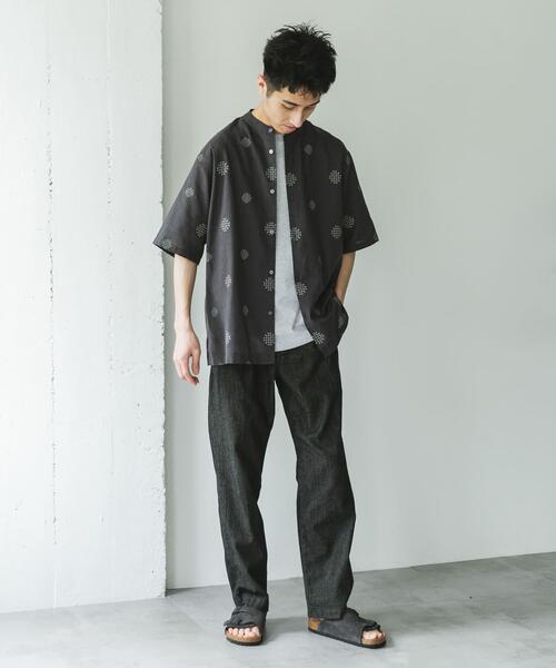 URBAN RESEARCH DOORS（アーバンリサーチドアーズ）の「『XLサイズ/WEB限定』『UR TECH 高機能リネン』バンドカラーシャツ（シャツ/ブラウス・メンズ・ホワイト系その他/グリーン/ブルー/ブラック系その他・X-LARGE/XX-LARGE/MEDIUM/LARGE）」の16枚目の写真