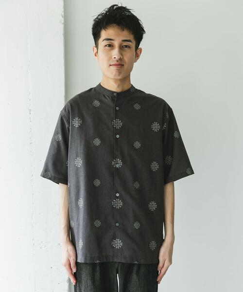 URBAN RESEARCH DOORS（アーバンリサーチドアーズ）の「『XLサイズ/WEB限定』『UR TECH 高機能リネン』バンドカラーシャツ（シャツ/ブラウス・メンズ・ホワイト系その他/グリーン/ブルー/ブラック系その他・X-LARGE/XX-LARGE/MEDIUM/LARGE）」の14枚目の写真