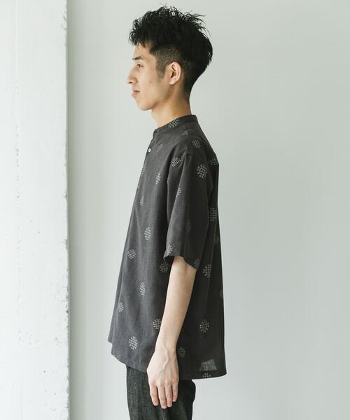 URBAN RESEARCH DOORS（アーバンリサーチドアーズ）の「『XLサイズ/WEB限定』『UR TECH 高機能リネン』バンドカラーシャツ（シャツ/ブラウス・メンズ・ホワイト系その他/グリーン/ブルー/ブラック系その他・X-LARGE/XX-LARGE/MEDIUM/LARGE）」の13枚目の写真