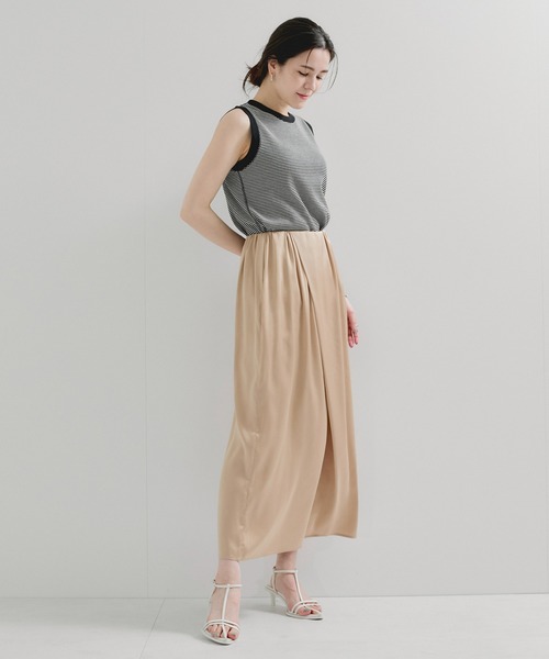 Healthknit（ヘルスニット）の「【Healthknit/ヘルスニット】Basic Waffle Tanktop（タンクトップ・レディース・ホワイト/ブラック系その他2/ブルー系その他6/ブラック・FREE）」の6枚目の写真