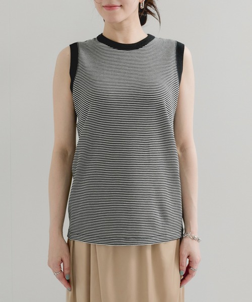 Healthknit（ヘルスニット）の「【Healthknit/ヘルスニット】Basic Waffle Tanktop（タンクトップ・レディース・ホワイト/ブラック系その他2/ブルー系その他6/ブラック・FREE）」の14枚目の写真