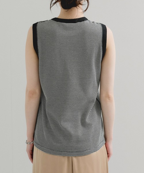 Healthknit（ヘルスニット）の「【Healthknit/ヘルスニット】Basic Waffle Tanktop（タンクトップ・レディース・ホワイト/ブラック系その他2/ブルー系その他6/ブラック・FREE）」の15枚目の写真