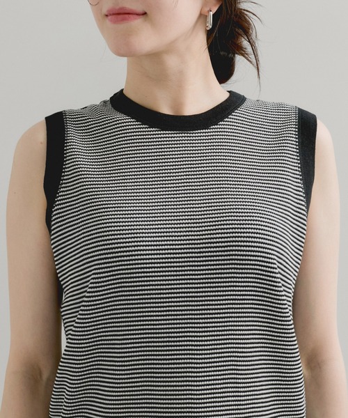 Healthknit（ヘルスニット）の「【Healthknit/ヘルスニット】Basic Waffle Tanktop（タンクトップ・レディース・ホワイト/ブラック系その他2/ブルー系その他6/ブラック・FREE）」の17枚目の写真