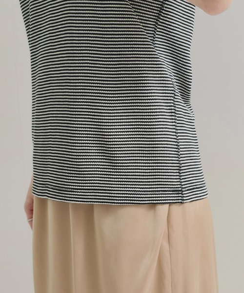 Healthknit（ヘルスニット）の「【Healthknit/ヘルスニット】Basic Waffle Tanktop（タンクトップ・レディース・ホワイト/ブラック系その他2/ブルー系その他6/ブラック・FREE）」の19枚目の写真