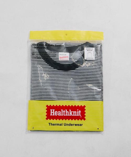 Healthknit（ヘルスニット）の「【Healthknit/ヘルスニット】Basic Waffle Tanktop（タンクトップ・レディース・ホワイト/ブラック系その他2/ブルー系その他6/ブラック・FREE）」の21枚目の写真