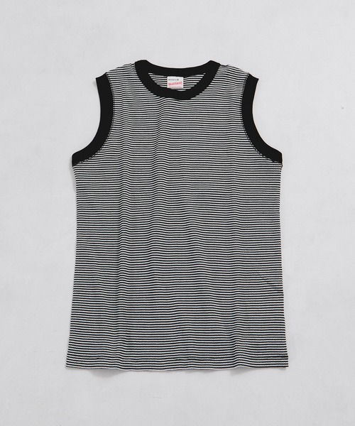 Healthknit（ヘルスニット）の「【Healthknit/ヘルスニット】Basic Waffle Tanktop（タンクトップ・レディース・ホワイト/ブラック系その他2/ブルー系その他6/ブラック・FREE）」の22枚目の写真