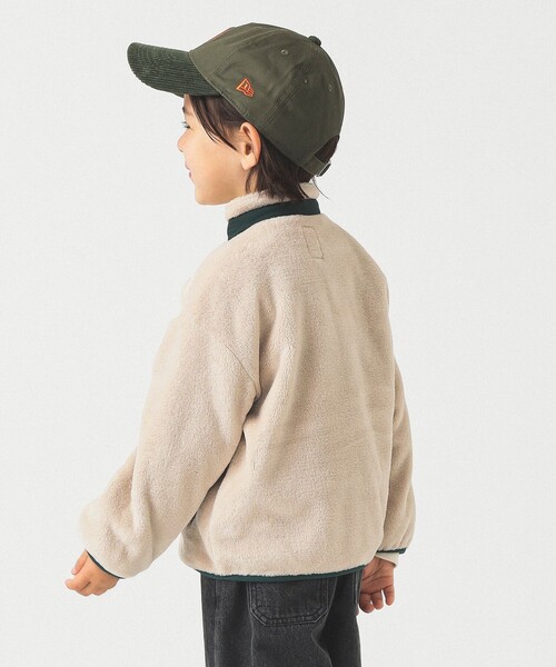B:MING by BEAMS（ビーミングバイビームス）の「フリースボア ブルゾン 2025FW （90～150cm）（ブルゾン・キッズ・ネイビー/ベージュ/レッド・90/120/100/110/130/140/150）」の5枚目の写真