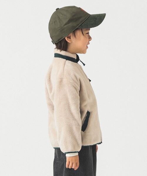 B:MING by BEAMS（ビーミングバイビームス）の「フリースボア ブルゾン 2025FW （90～150cm）（ブルゾン・キッズ・ネイビー/ベージュ/レッド・90/120/100/110/130/140/150）」の6枚目の写真