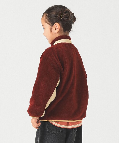 B:MING by BEAMS（ビーミングバイビームス）の「フリースボア ブルゾン 2025FW （90～150cm）（ブルゾン・キッズ・ネイビー/ベージュ/レッド・90/120/100/110/130/140/150）」の9枚目の写真