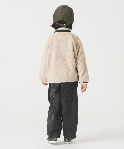 B:MING by BEAMS（ビーミングバイビームス）の「フリースボア ブルゾン 2025FW （90～150cm）（ブルゾン・キッズ・ネイビー/ベージュ/レッド・90/120/100/110/130/140/150）」の12枚目の写真