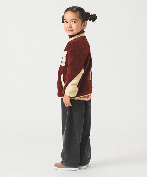 B:MING by BEAMS（ビーミングバイビームス）の「フリースボア ブルゾン 2025FW （90～150cm）（ブルゾン・キッズ・ネイビー/ベージュ/レッド・90/120/100/110/130/140/150）」の14枚目の写真
