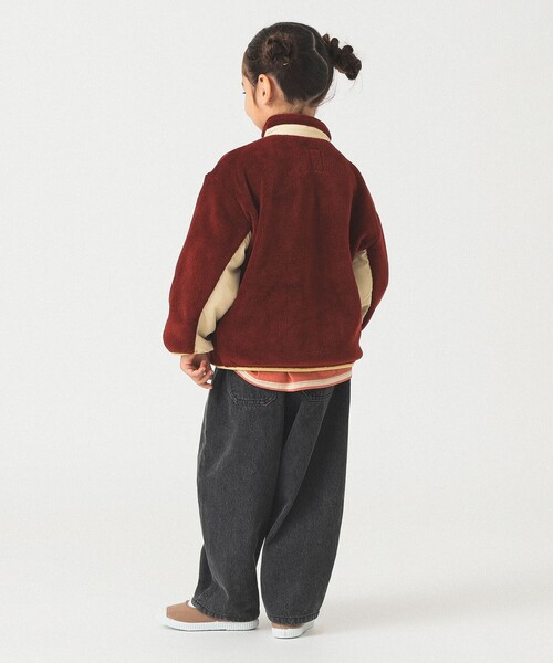 B:MING by BEAMS（ビーミングバイビームス）の「フリースボア ブルゾン 2025FW （90～150cm）（ブルゾン・キッズ・ネイビー/ベージュ/レッド・90/120/100/110/130/140/150）」の15枚目の写真