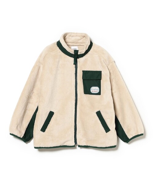 B:MING by BEAMS（ビーミングバイビームス）の「フリースボア ブルゾン 2025FW （90～150cm）（ブルゾン・キッズ・ネイビー/ベージュ/レッド・90/120/100/110/130/140/150）」の17枚目の写真