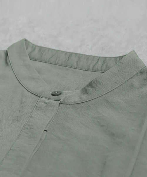 antiqua（アンティカ）の「タックデザインワンピース（ワンピース・レディース・カーキ/ブラック・ONESIZE）」の10枚目の写真