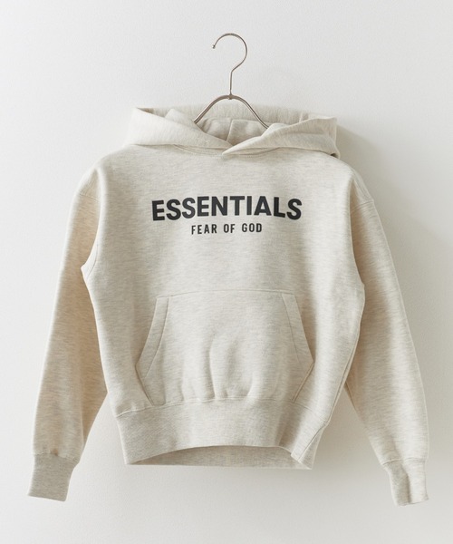 FOG ESSENTIALS（エフオージーエッセンシャルズ）の「FOG ESSENTIALS/エッセンシャルズ 21SSKIDS FRT HOODIE パーカー（パーカー・キッズ・ダークベージュ/オートミール・XS/M）」の2枚目の写真