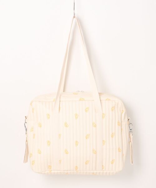 ホワイト キルティング マザーズバッグ SUPERTHANKS BOX｜洗える キルティングトートマザーズバッグ(M