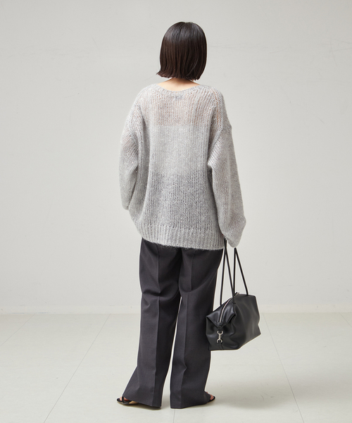 journal standard L'essage（ジャーナルスタンダードレサージュ）の「《追加》モヘヤMIXスパンコールプルオーバー（ニット/セーター・レディース・チャコールグレー/グレー/ベージュ・FREE）」の8枚目の写真