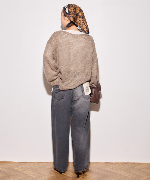 journal standard L'essage（ジャーナルスタンダードレサージュ）の「《追加》モヘヤMIXスパンコールプルオーバー（ニット/セーター・レディース・チャコールグレー/グレー/ベージュ・FREE）」の14枚目の写真