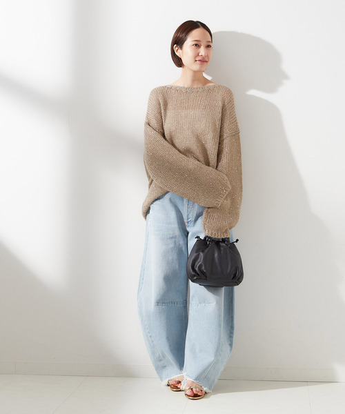 journal standard L'essage（ジャーナルスタンダードレサージュ）の「《追加》モヘヤMIXスパンコールプルオーバー（ニット/セーター・レディース・チャコールグレー/グレー/ベージュ・FREE）」の17枚目の写真