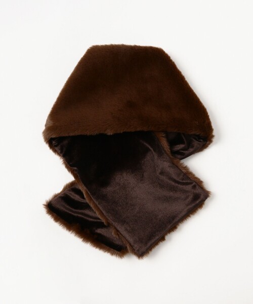 INFIELDER DESIGN(インフィールダーデザイン)の「【別注】INFIELDER DESIGN / ボア ファー マフラー(マフラー・レディース・ブラウン/ブラック・ONE SIZE)」の8枚目の写真