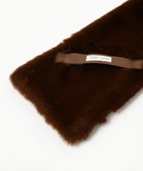 INFIELDER DESIGN(インフィールダーデザイン)の「【別注】INFIELDER DESIGN / ボア ファー マフラー(マフラー・レディース・ブラウン/ブラック・ONE SIZE)」の9枚目の写真