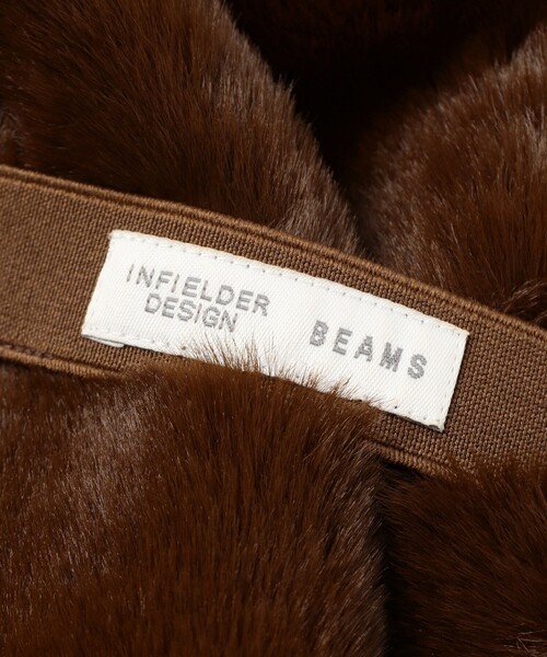 INFIELDER DESIGN(インフィールダーデザイン)の「【別注】INFIELDER DESIGN / ボア ファー マフラー(マフラー・レディース・ブラウン/ブラック・ONE SIZE)」の10枚目の写真