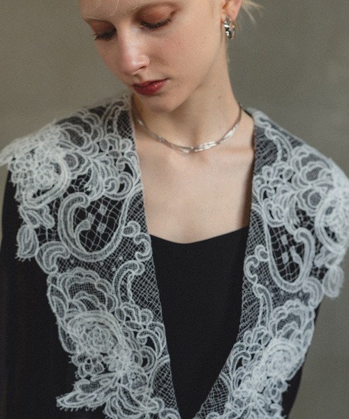 et.UNiVER（エトユニベール）の「Big collar A-line dress（ドレス