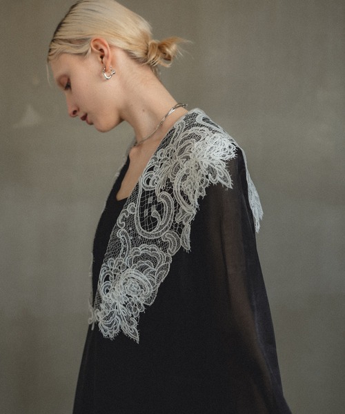 Big collar A-line dress（ドレス）｜et.UNiVER（エトユニベール）の